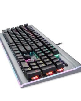 HP GK520 Wired Mechanical Gaming Keyboard, RGB Backlit with Metal Panel, Black Linear Switches